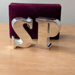 Godinger Silver Plated Salt and Pepper Shakers